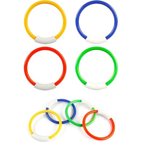 8 x Diving Rings for Underwater Swimming Pools - 14cm Diameter (1/5)