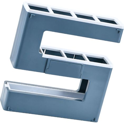 Wasserdichter und kippsicherer Regenschirmaufbewahrungsraum, abnehmbare, wandmontierte Regenschirmbox und Regenschirmhalter, blau. (1/5)
