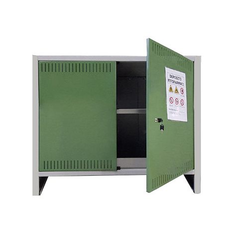 ARMADIO MINI FITOFARMACI 100X40X80 IN KIT CERTIFICATO PER PRODOTTI FITOSANITARI
