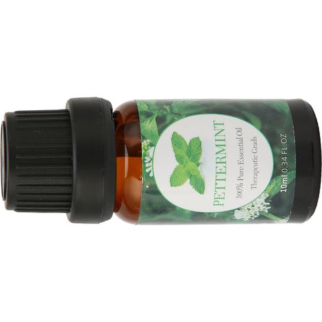 Huile essentielle d'aromathérapie pour diffuseur, 10 ml, menthe poivrée, pour la relaxation musculaire, le soulagement des douleurs et du stress, et le massage corporel. (1/5)