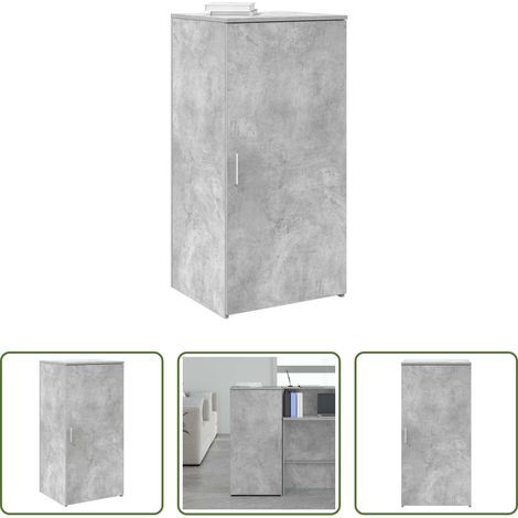 vidaXL Holzwerkstoff - Lagerschrank Betongrau 50x45x103,5 cm Holzwerkstoff (1/5)