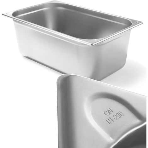 Contenitore GN 1/1 in acciaio Kitchen Line, altezza 200 mm - Hendi 806159