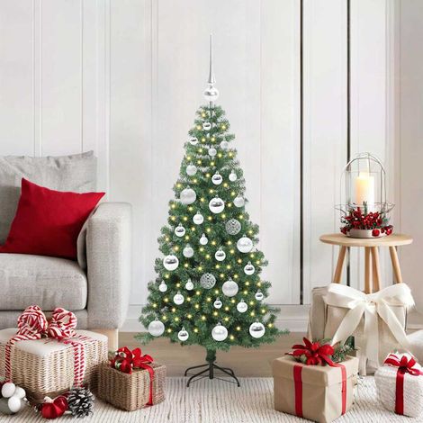 Weihnachtsbaum mit 150 LEDs mit Ständer Grün 120 cm PVC