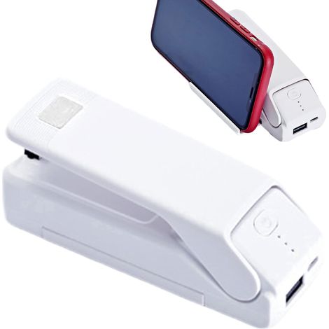 Machine à sceller - Emballeuse alimentaire manuelle - Machine à sceller électrique rechargeable par USB pour restes, chips, snacks, fruits, bonbons, cuisine, voyages et camping (1/5)