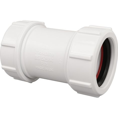 McAlpine 1.5" Universal Slip Through Straight Conn - No Pipe Stop