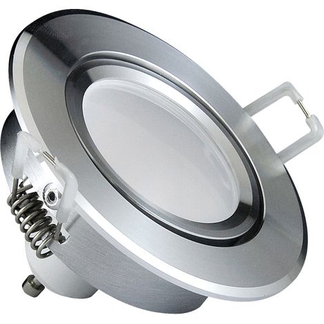 Spot encastré LED 3en1 rond argent 3000K GU10 Polux (1/5)
