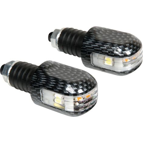 Stabilizzatori manubrio con Led, 12V - Carbon (1/3)