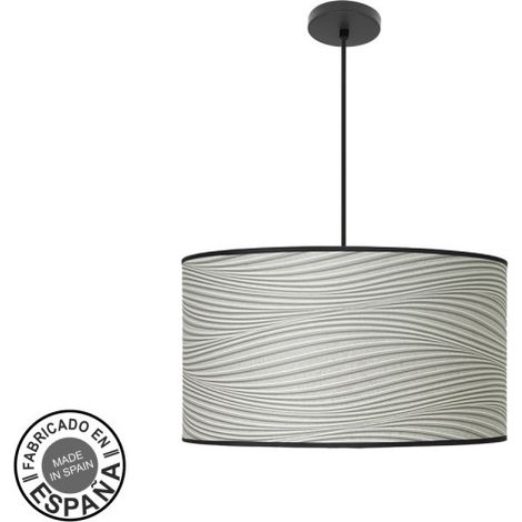 ABRILA AKUNADECOR Pendelleuchte 50 Cm Grau Mode Modell mit Lampenschirm