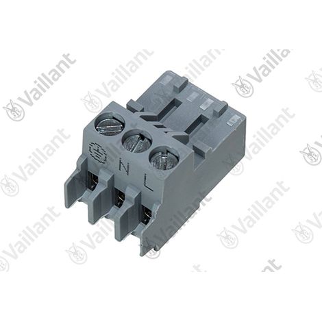 VAILLANT Conector, Rast 5 3 polos gris VK 10-25/6-1 E-C u.w. Vaillant-Nr. , 0010048112