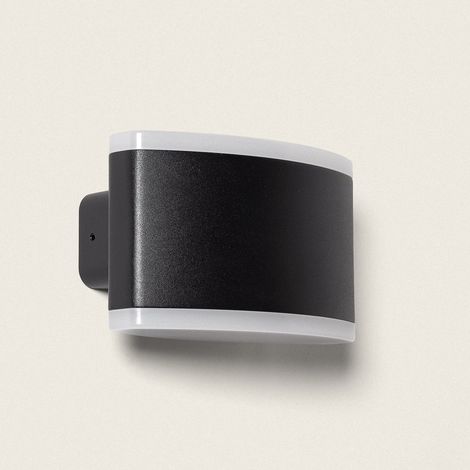 Applique Murale Extérieure LED 12W Éclairage Rectangulaire Noire Bertol Noir (1/4)