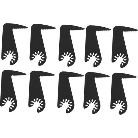 Packung mit 10 universellen oszillierenden Klingen, elektrophoretische Beschichtung, für Multitools, präzises und langlebiges Schneiden. (1/5)