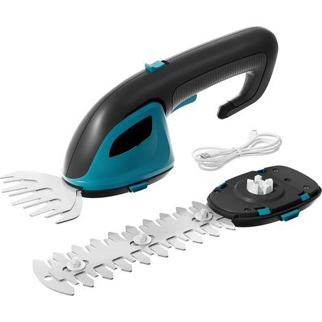 2-in-1 Akku-Gras- und Strauchschere 7,2 V mit 2000-mAh-Akku, 10-cm-Grasmesser und 17-cm-Strauchmesser (1/5)