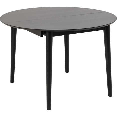 Montreux Esstisch Ø115/154cm inkl. Zusatzplatten schwarz. (1/5)