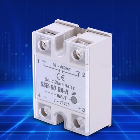Relais statique DC-AC SSR avec interrupteur sans contact, haute qualité SSR-60A-DA-H (1/5)