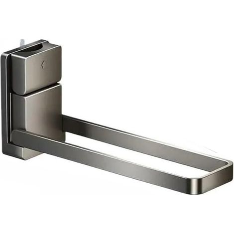 Porte-serviettes de salle de bain pliable avec fixation par ventouse (1/5)