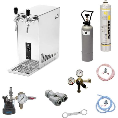 Komplett Set Wassersprudler, Wasserspender, Trinkwassersprudler - Soda Pygmy, Green Line (1/2)