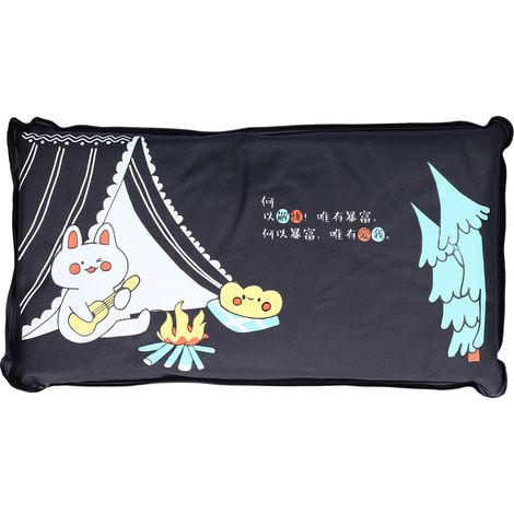 Coussin rafraîchissant en forme de glace, idéal pour l'été, pour adultes, étudiants, maison ou dortoir (noir)-AquaForge (1/5)