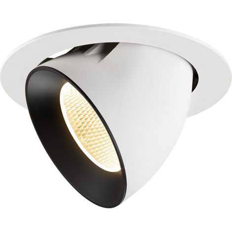 Spot encastré Numinos Gimble XL blanc/noir 3000K - 20 deg - 1009891