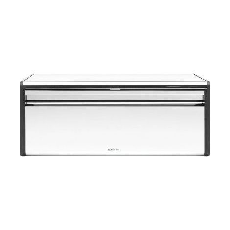 Brabantia 236846 Portapane Fall Front Acciaio con Chiusura Magnetica e Maniglia Grande colore Acciaio