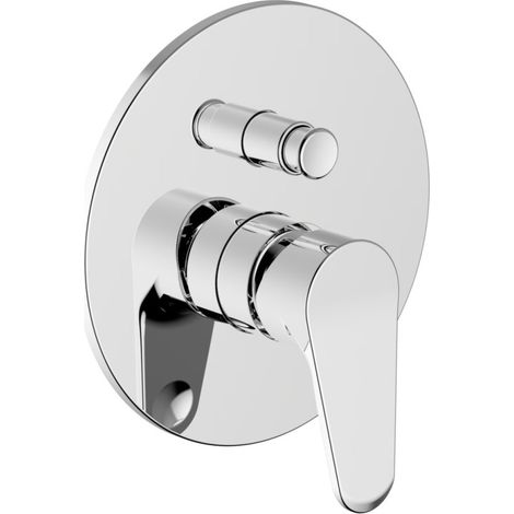 TEOREMA RUBINETTERIA Serie T-Line Miscelatore  Monocomando Incasso Vasca/Doccia Cromo