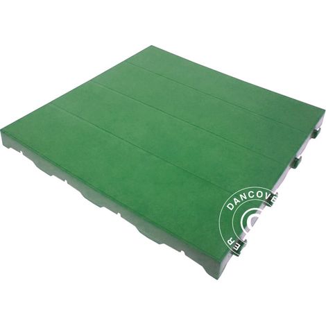 Kunstoffboden, Basic, Piastrella, Grün, 1,44 m² (9 Stk) - Dancover