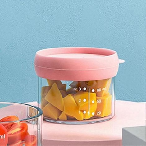 Bocaux de conservation en verre pour aliments pour bébés avec couvercles colorés, ensemble de récipients pour la conservation des aliments pour nourrissons (1/5)