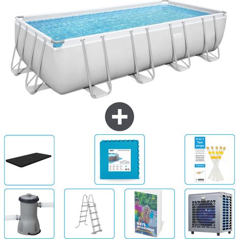 Bestway Bestway Power Steel Rectangulaire - 488x244x122 cm - 8-pièces S601 (1/4)