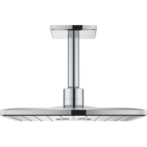 Grohe Rainshower SmartActive Cube - Soffione doccia 310, braccio doccia 14 cm, 2 getti, cromo 26481000 (1/4)