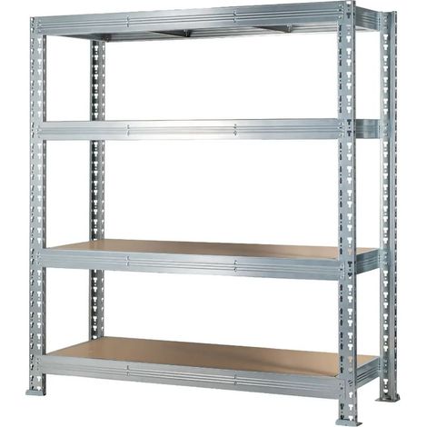Scaffale metallico Mega MET 300 18018060CM, zincato - TG REG 5577 (1/5)