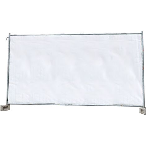 Bâche de chantier blanche, 1,76m x 3,41m, 160g/m²