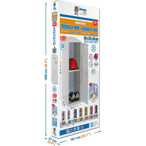 Fester Arbeitstisch Simon-rack dism.mini Maße 915x400x500 mm (1/2)