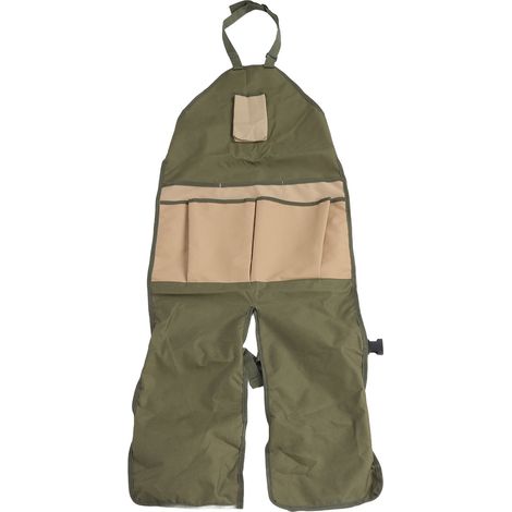 Tablier de jardinage en tissu Oxford 600D résistant à l'usure et durable, avec boucle réglable, idéal pour le jardin, la cour et la ferme. (1/5)