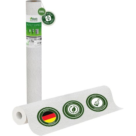 Veluxis® Vliestapete Protect - 25,00 m x 1,06 m (Gewischte Putzstruktur, 1er-Set) extrem kratz- & stoßfest, rissüberbrückend, leicht zu reinigen Made in Germany