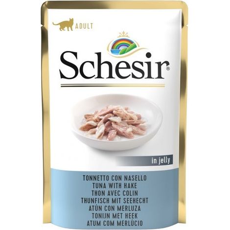 Umido Gatto - Schesir Busta 85 gr Tonno e Nasello (1/2)