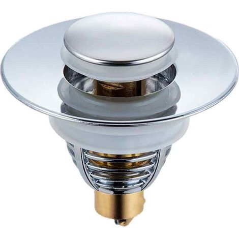 Bonde Lavabo - Tipo Pull-Up - Compatible Desagüe 32 mm a 42 mm - Para Fregadero Cocina Bañera Lavamanos - Unidad (1/5)