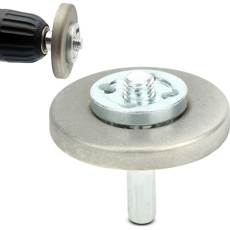 Schleifscheibe mit 5,6 cm Durchmesser, hochharter Schärfstein für Hobelwerkzeuge, Bohrmaschinen, Scheren, Körnung 600 (1/5)