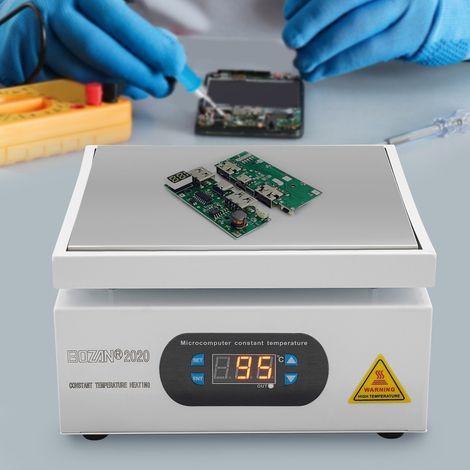 Placa calefactora eléctrica de soldadura Precalentamiento por microordenador Placa calefactora de soldadura 700 W (1/5)