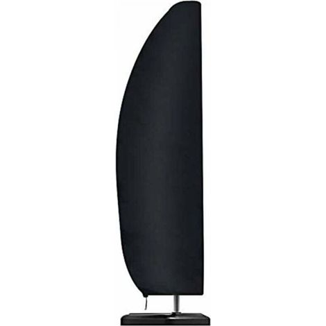 Parasol Cover, Waterproof, Windproof, Tearproof, Extra Large 210D Oxford Fabric Cantilever Umbrella Cover with Zipper (265 x 40/70/50 cm) – Black (1/4)