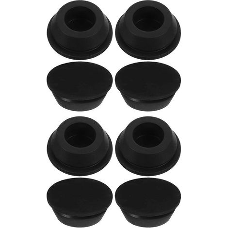 Lot de 8 bouchons en caoutchouc pour orifice d'évacuation de climatiseur - Bouchons de rechange pour climatiseur portable - Bouchons ronds pour tuyaux de climatiseur de fenêtre externe (1/5)