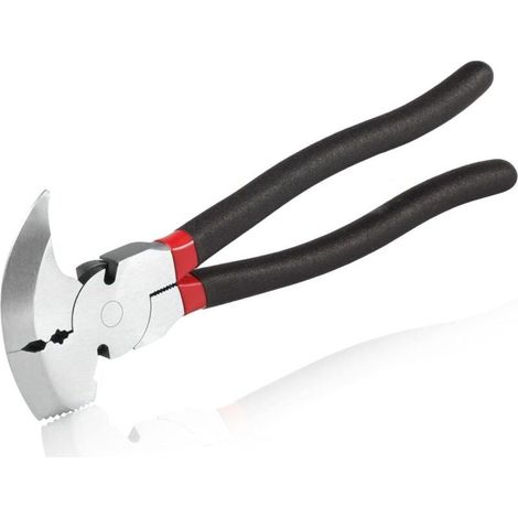 Alicates para cercas de 26,7 cm - Quitagrapas y herramienta multifuncional para cercas - Alicates para juntas fuertes y robustos (1/5)