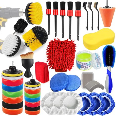 46pcs Car Detailing Brush Kit (1/5)