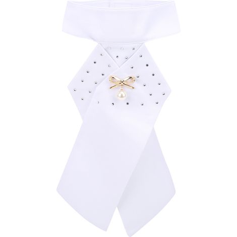 Cravate équitation pré-nouée avec broche, coton adulte, équipement col pour cavalier (1/5)