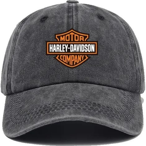 Casque HD HARLEY - Coque rigide moto, taille M, noir mat, avec visière, homologué CE, confort intérieur doublé
