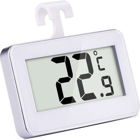 Termómetro digital para refrigerador y congelador, y monitor de temperatura interior, color blanco. (1/3)