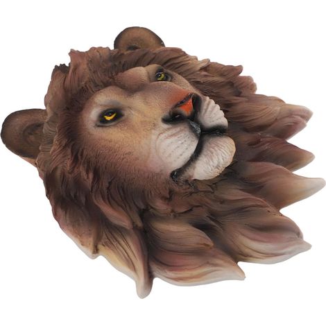 3D Resin Animal Head Wall Art, Wildlife Sculpture with Hand-Painted Details for Living Room, Bedroom, Bar (1/5)