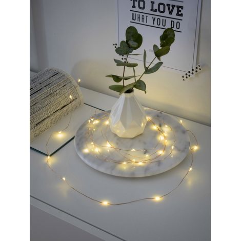 Konstsmide 1461-160 Micro guirlande lumineuse pour l'intérieur à pile(s) Nombre de lumière 40 LED blanc chaud Longueur éclairée: 3.9 m S873351 (1/2)