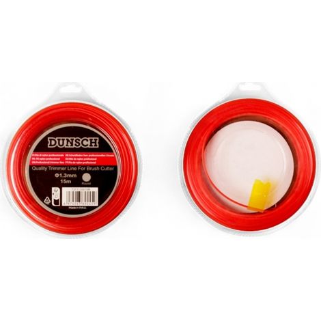 Fil pour débroussailleuse et coupe-bordure rond 1,3mm 15m - DUNSCH 7311130015R