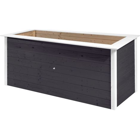 Hochbeet 669 C anthrazit/weiß B 205 x T 80 cm (1/5)
