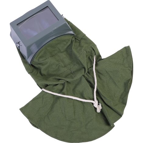 Cagoule de sablage anti-poussière et coupe-vent avec protection de nuque et épaules (1/5)