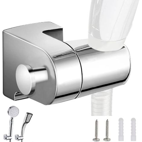 Support de pommeau de Douche à 360 ° Support de Douchette Support Douche Universel Accroche Pommeau de Douche pour Douchette ou Pommeau de Douche (1/5)